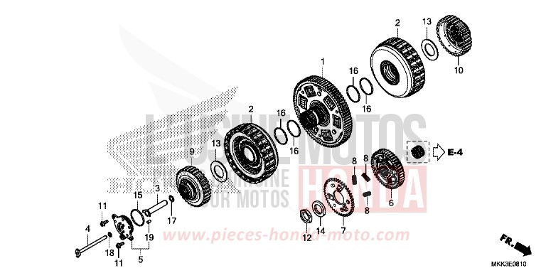 KUPPLUNG (CRF1000D/D2/DL/DL2) von Africa Twin GRAND PRIX RED (R380B) von 2018